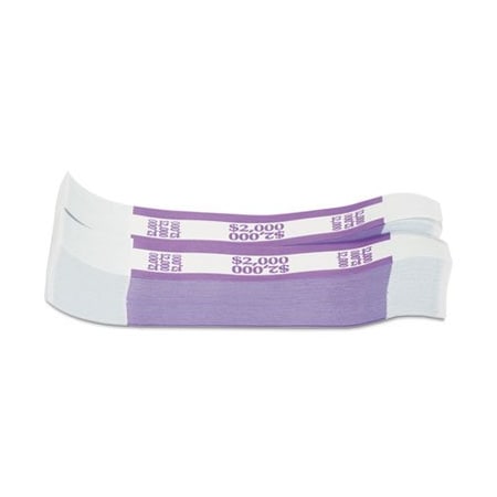 Mmf Industries COINTAINER, Currency Straps, Violet, $2,000 In $20 Bills, 1000 Bands/pack 402000